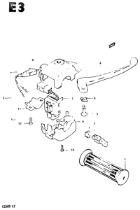 CS50 Front brake lever - switch