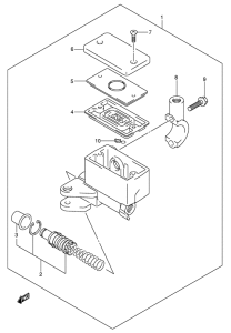SV1000 Передний тормозной цилиндр
