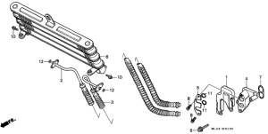 CB450S Масляный радиатор
