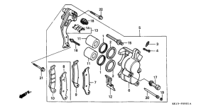 XR250R Передний суппорт
