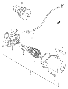 AE50 Стартерный мотор