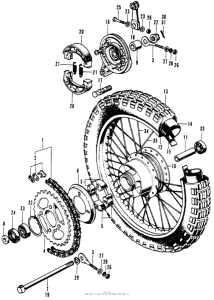 SL70 Переднее колесо