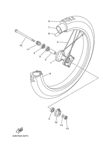 DT50LC Переднее колесо