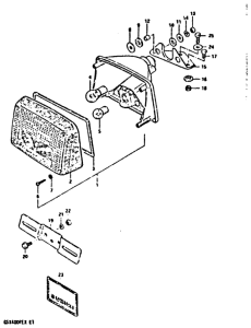 GSX400 Rear combinatiom lamp