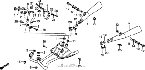 VF750F Глушитель