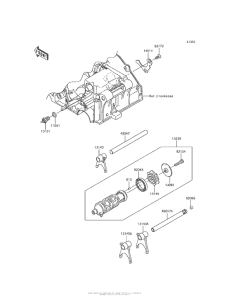 EX300 Валы и вилки переключения передач