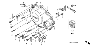  Крышка картера правая