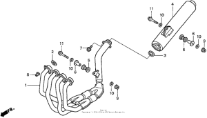 CBR900RR Глушитель