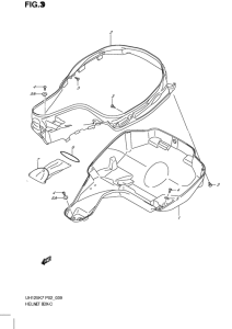 UH125 Багажник для шлема