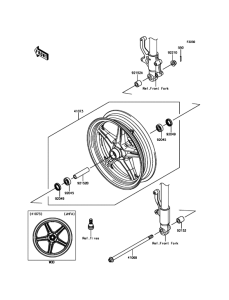 BR125 Переднее колесо