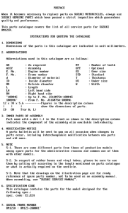 RM125 Catalog preface