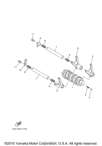 YZFR3FR Копирный вал