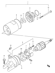 GSF600 Стартерный мотор