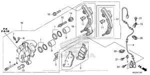 CB500X (ABS) Передний суппорт