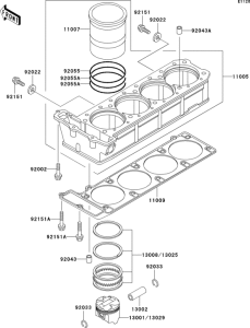 ZG1000 Цилиндр и поршни