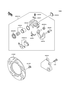 BJ250 Задний тормоз