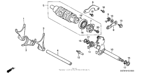 VFR800 (ABS) Вилка переключения передач