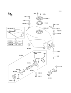 EX250 Топливный бак
