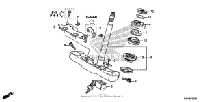 VT750C2B Steering stem (1)