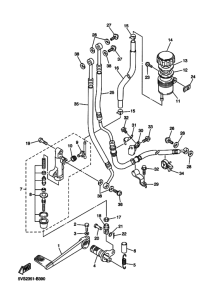 FJR1300A Задний тормозной цилиндр