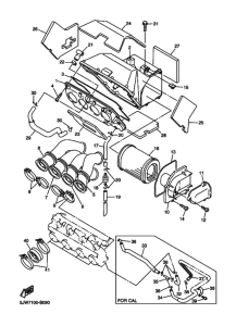 FJR1300 FJR13S Впускная система