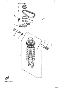 FZ600 Задняя подвеска