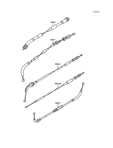 EX400 Тросы управления