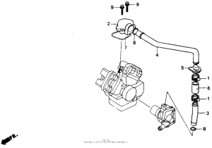 VTR250 Патрубки охлаждения