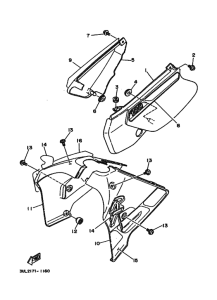 RT100 RT100B Боковая крышка