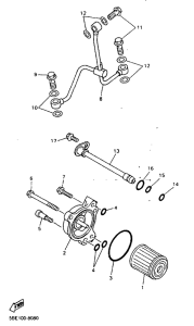 WR400F Масляный фильтр