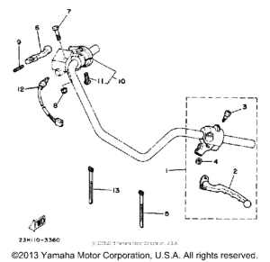 RX50K Handle switch - lever