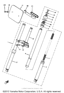 MX80G Передняя вилка