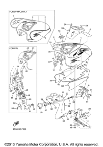 XVS650A Топливный бак