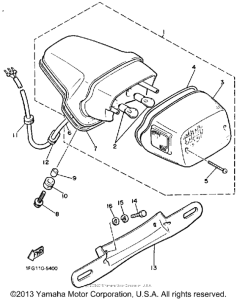 XJ700XSC Фонарь