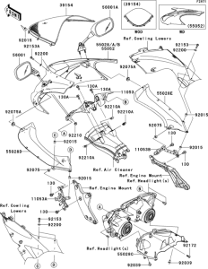 ZX1000 Обтекатели