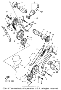 XV700CTC Цепь механизма газораспределения