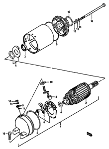 GSX-750 Стартерный мотор