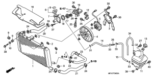 CBF1000 Радиатор