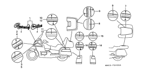 GL1500A Наклейка