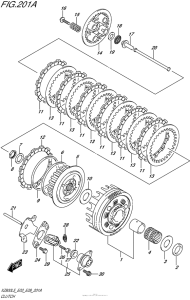 VZ800 Сцепление