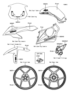 ZX1000 デカール(ブラック)(WJF)
