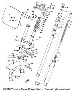 AT1MX Front fork & front fender