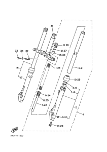 PW80 Передняя вилка