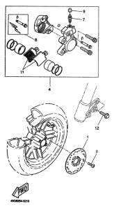 CW50 Передний суппорт