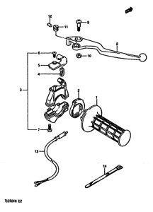 TS250 Right handle switch