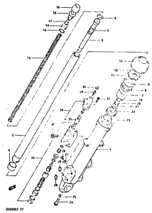 GS650 Front right damper