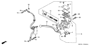 SJ50 Передний главный тормозной цилиндр