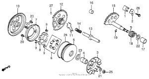 NH80 Drive face + kick starter