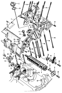 CB160 Upper crankcase + shift drum