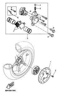 YQ50 Rear brakecaliper